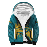 (Custom Personalised) Bahamas Sherpa Hoodie Blue Marlin With Bahamian Coat Of Arms - Shopicos