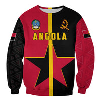 (Custom Personalised) Angola Sweatshirt Star and Flag Style Sporty LT13 - Shopicos