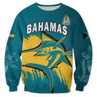 (Custom Personalised) Bahamas Sweatshirt Blue Marlin With Bahamian Coat Of Arms - Shopicos