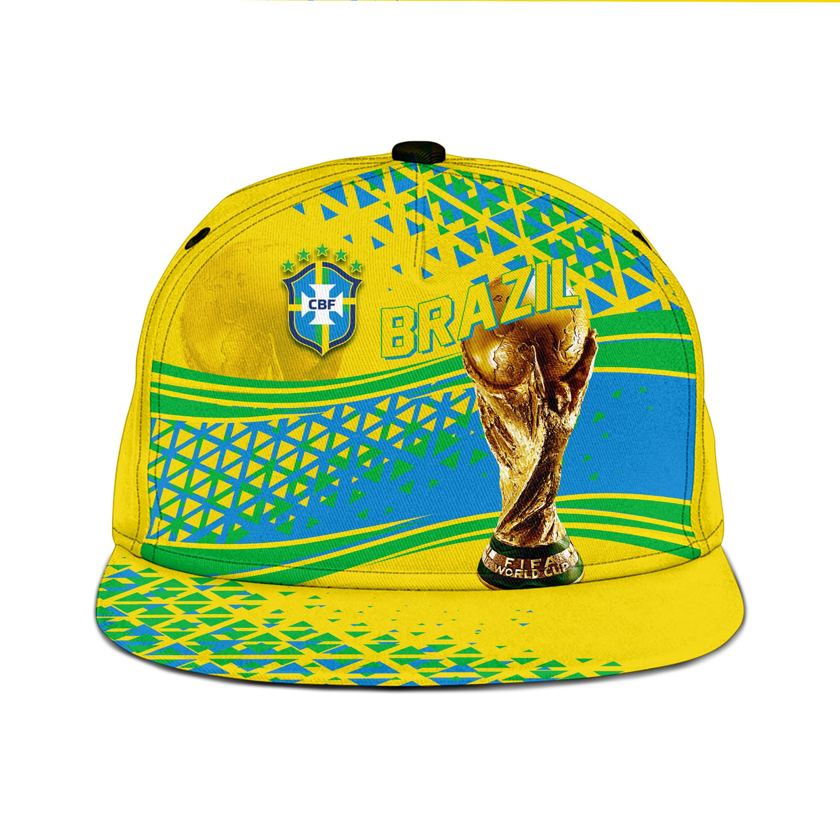 personalised-brazil-snapback-hat-world-cup-2022-champions