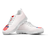 Croatia Football Sneakers Hrvatska Checkerboard Word Cup 2022 - Shopicos