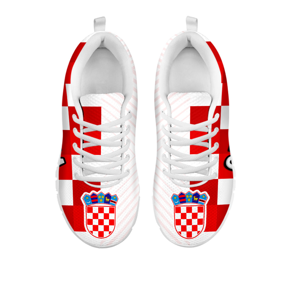 Croatia Football Sneakers Hrvatska Checkerboard Word Cup 2022 - Shopicos
