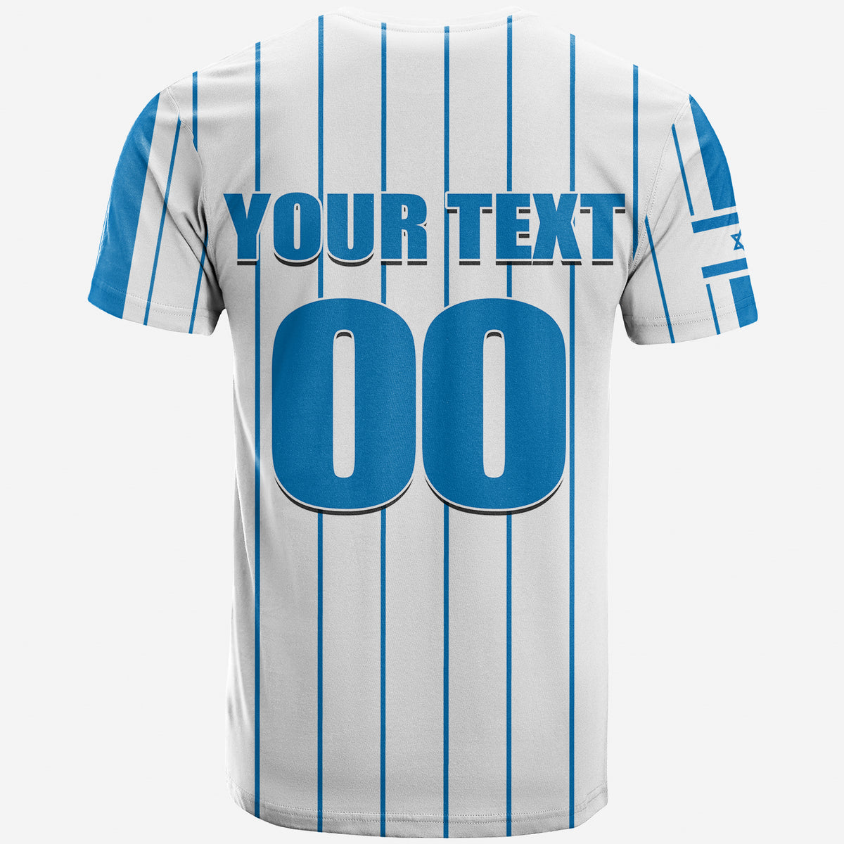 Custom Baseball 2023 Israel T Shirt LT6 - Shopicos