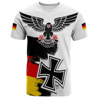 Custom Germany T Shirt Grunge Deutschland Flag and Eagle LT13 - Shopicos