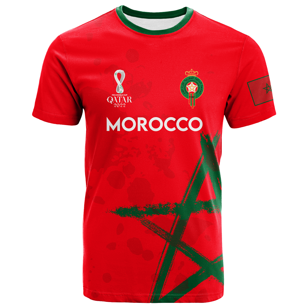 Morocco Football World Cup 2022 T Shirt LT2 - Shopicos