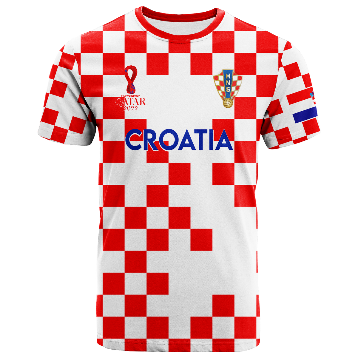 Croatia T Shirt Football 2022 LT2 - Shopicos