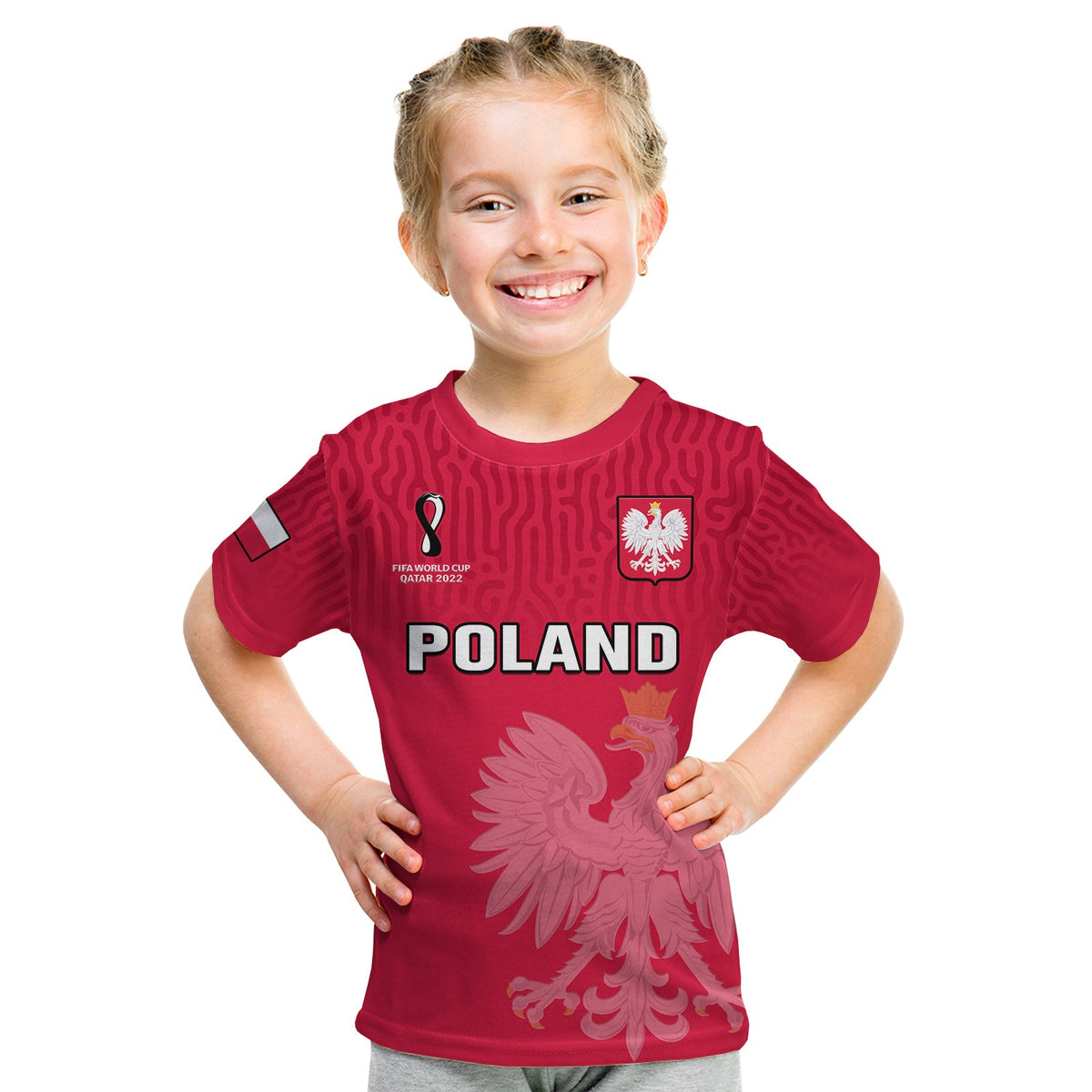 Poland Football T Shirt Polska World Cup 2022 Red - Shopicos