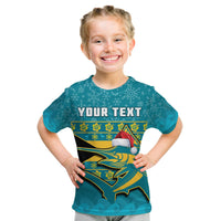 (Custom Personalised) Bahamas T Shirt KID Bahamian Blue Marlin Merry Christmas - Shopicos