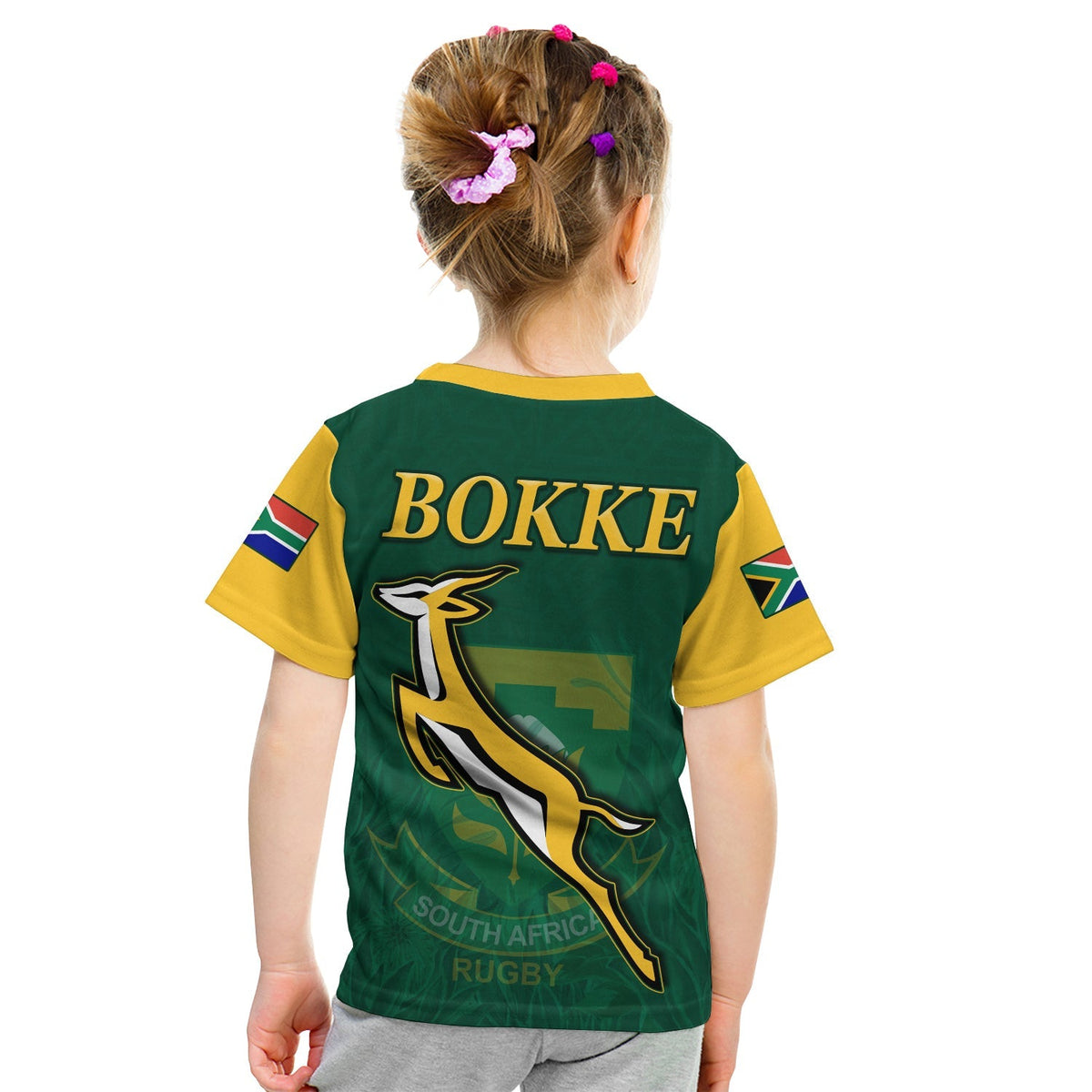 South Africa Rugby T Shirt Springboks Champion Bokke African Pattern Go Bokke LT13 - Shopicos
