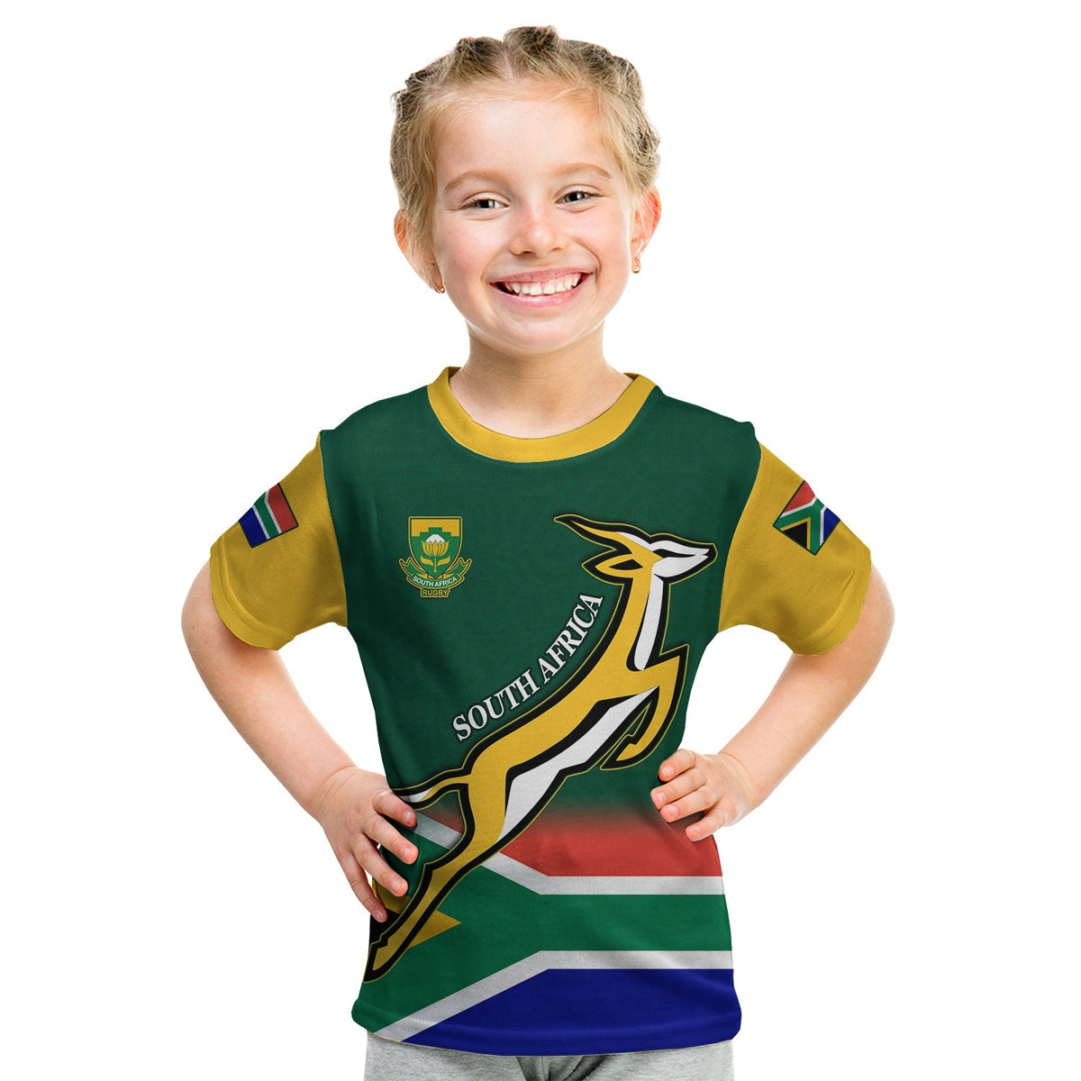 South Africa Rugby T Shirt Springboks Champion Bokke African Pattern Go Bokke LT13 - Shopicos