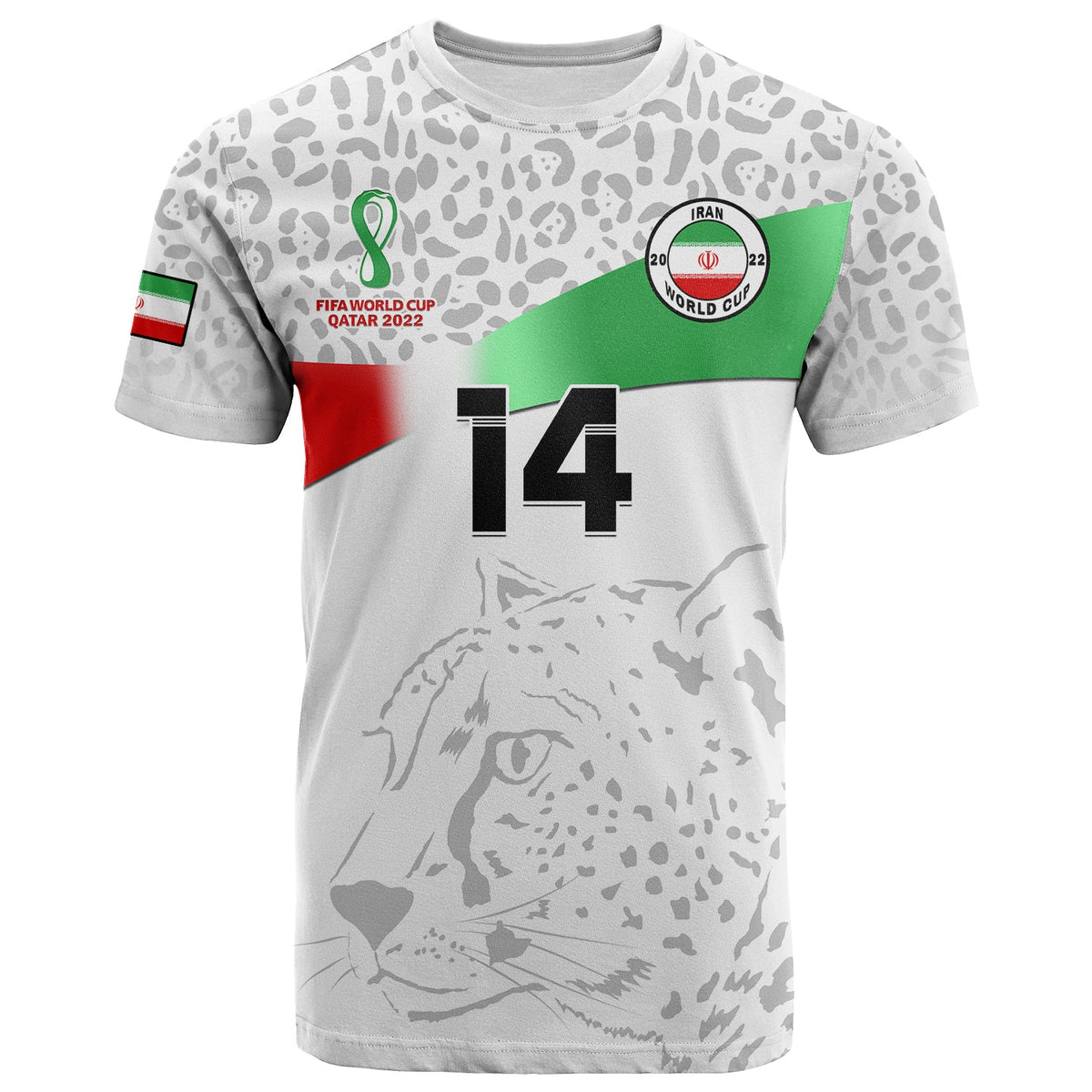 Custom Iran Football T Shirt Team Melli World Cup 2022 - Shopicos