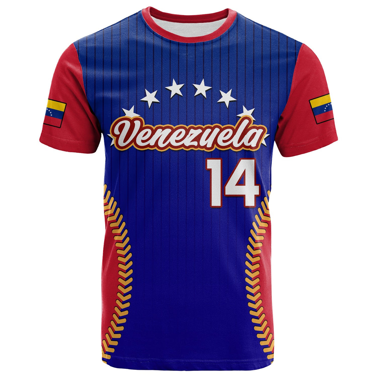 Custom Venezuela 2023 T Shirt Baseball Sporty Version - Shopicos
