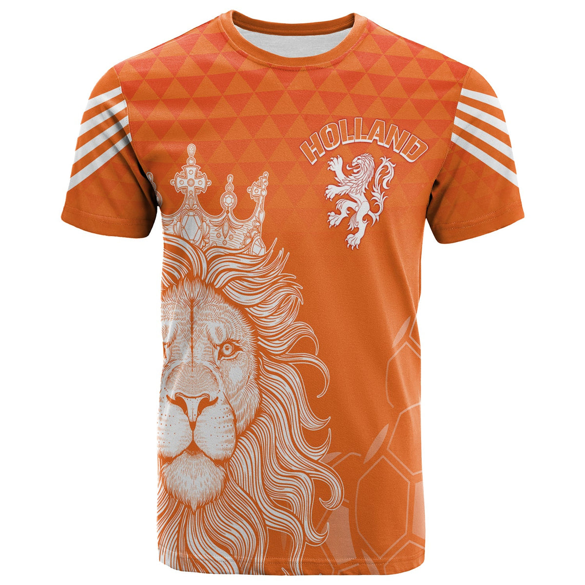 Personalised Netherlands World Cup 2022 T Shirt Oranje Lions - Shopicos
