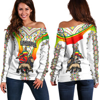 Ethiopia Off Shoulder Sweater Reggae Style No.1 LT6 - Shopicos