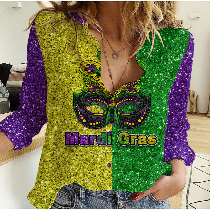 Mardi Gras Casual Shirt Colorful Style LT6 - Shopicos