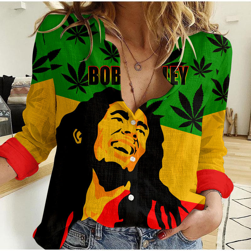 (Custom Personalised) Legend Bob - Reggae Casual Shirt Style LT6 - Shopicos