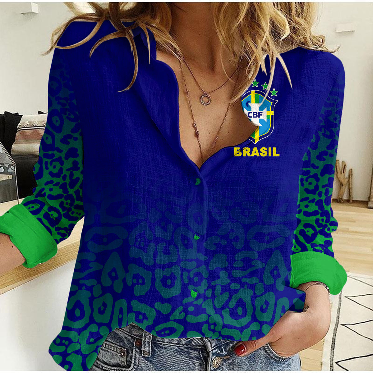 Brazil Casual Shirt World Cup 2022 LT6 - Shopicos