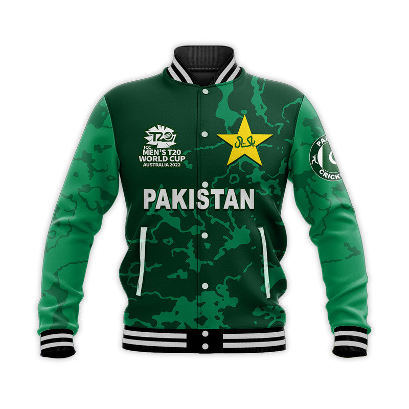 (Custom Personalised And Number) Pakistan Cricket Jersey Baseball Jacket LT6 - Shopicos