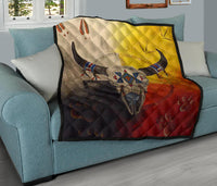 Bison Medicine Wheels Native American Premium Quilt LT10 - Shopicos