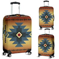 Southwest Blue Symbol Native American Luggage Covers LT10 - Shopicos