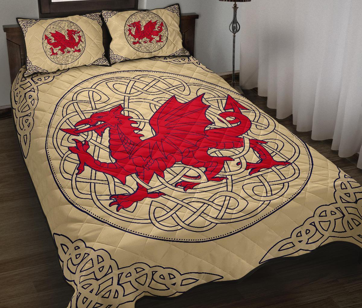 Wales Quilt Bed Set Welsh Dragon Quilt Bed 03 - Shopicos