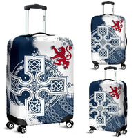 Scotland Luggage Cover Scottish Celtic Cross - Shopicos