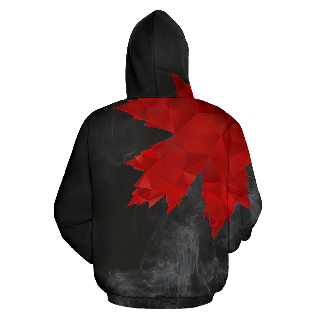 Canada Maple Leaf All Over Zip Up Hoodie - Shopicos