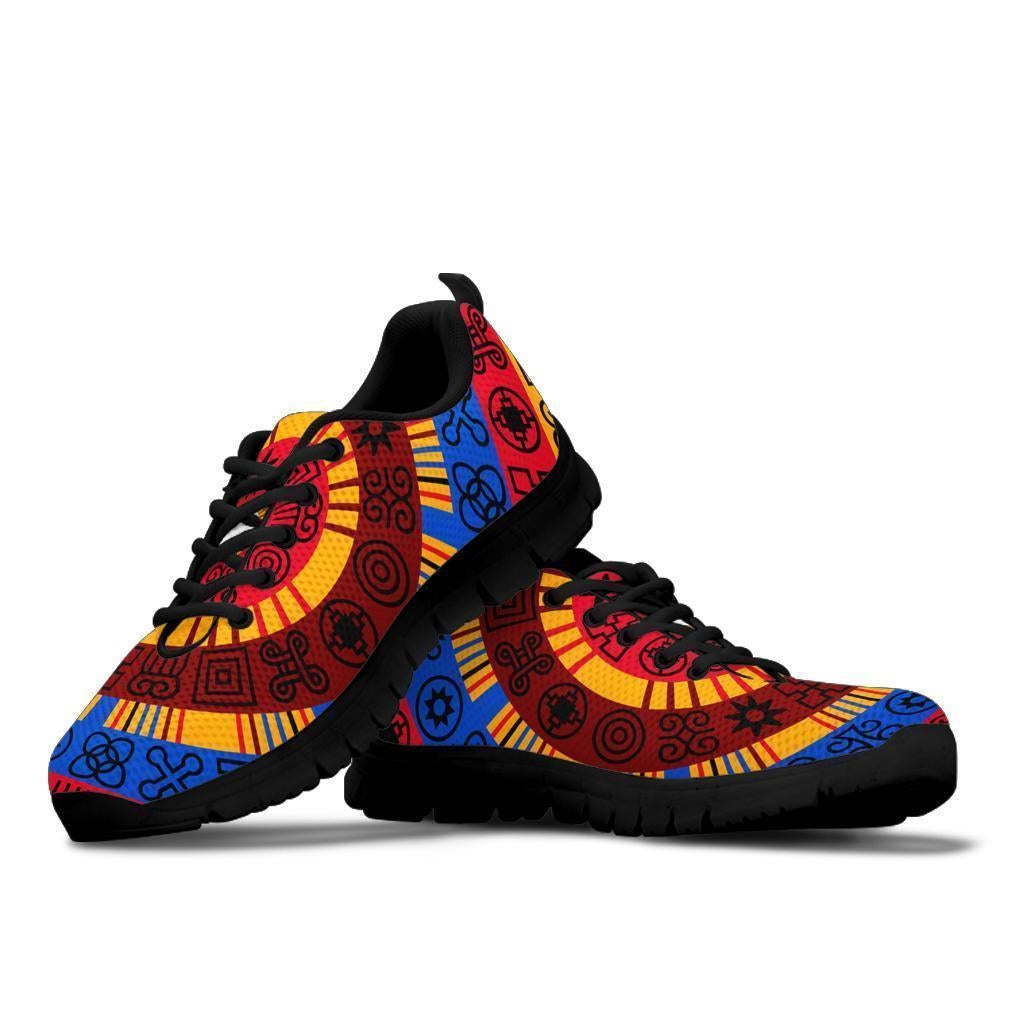 African Shoes - Circle Adinkra Sneakers - Shopicos