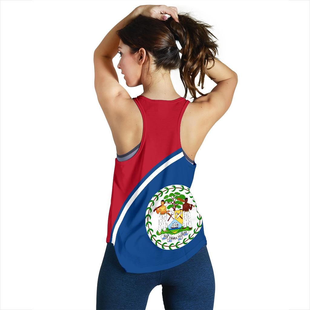 Belize Women's Racerback Tank - Curve Version - Shopicos