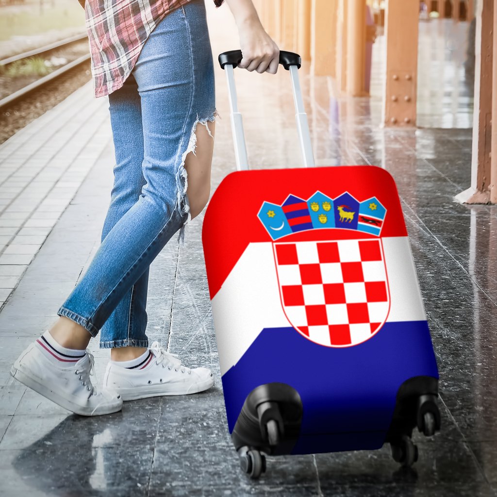 Croatia Flag Luggage Cover - Shopicos