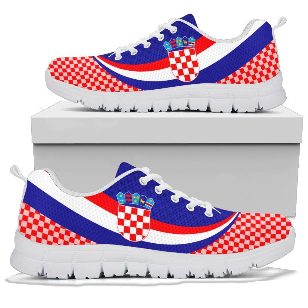 Croatia Sneakers - Croatia Coat Of Arms and  Flag Color - Shopicos
