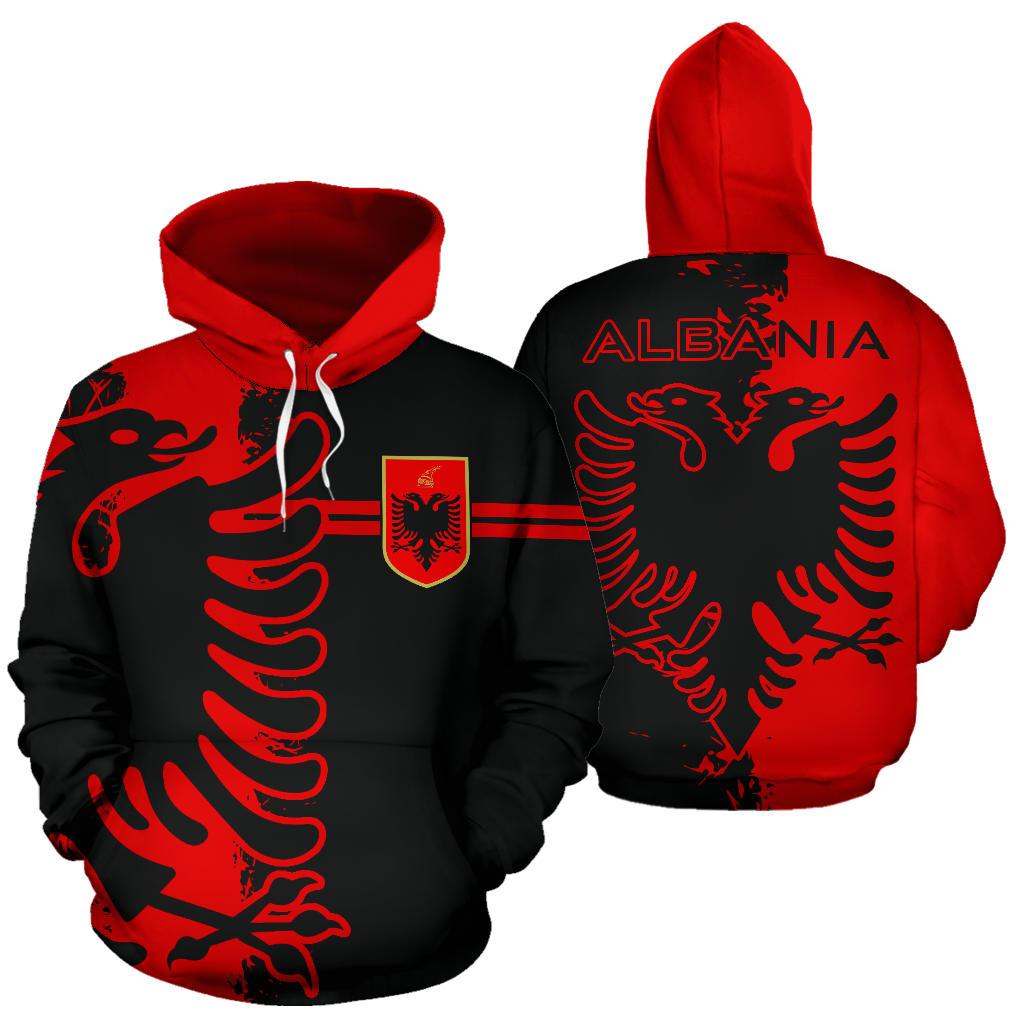 Albania Flag Hoodie Mystic Style - Shopicos