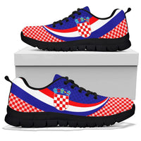 Croatia Sneakers - Croatia Coat Of Arms and  Flag Color - Shopicos