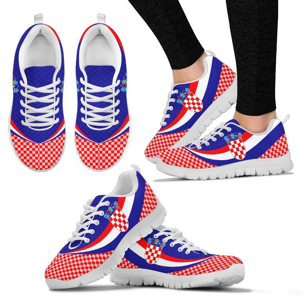 Croatia Sneakers - Croatia Coat Of Arms and  Flag Color - Shopicos