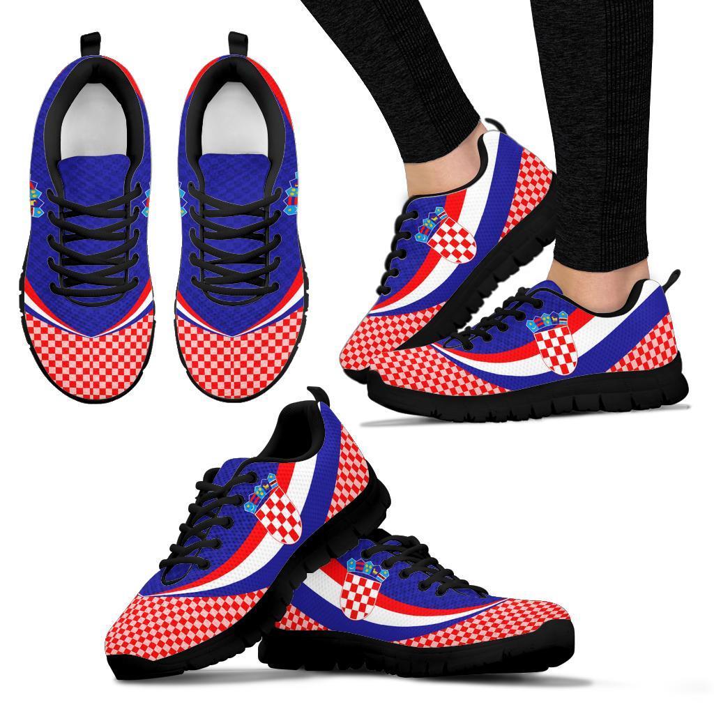 Croatia Sneakers - Croatia Coat Of Arms and  Flag Color - Shopicos