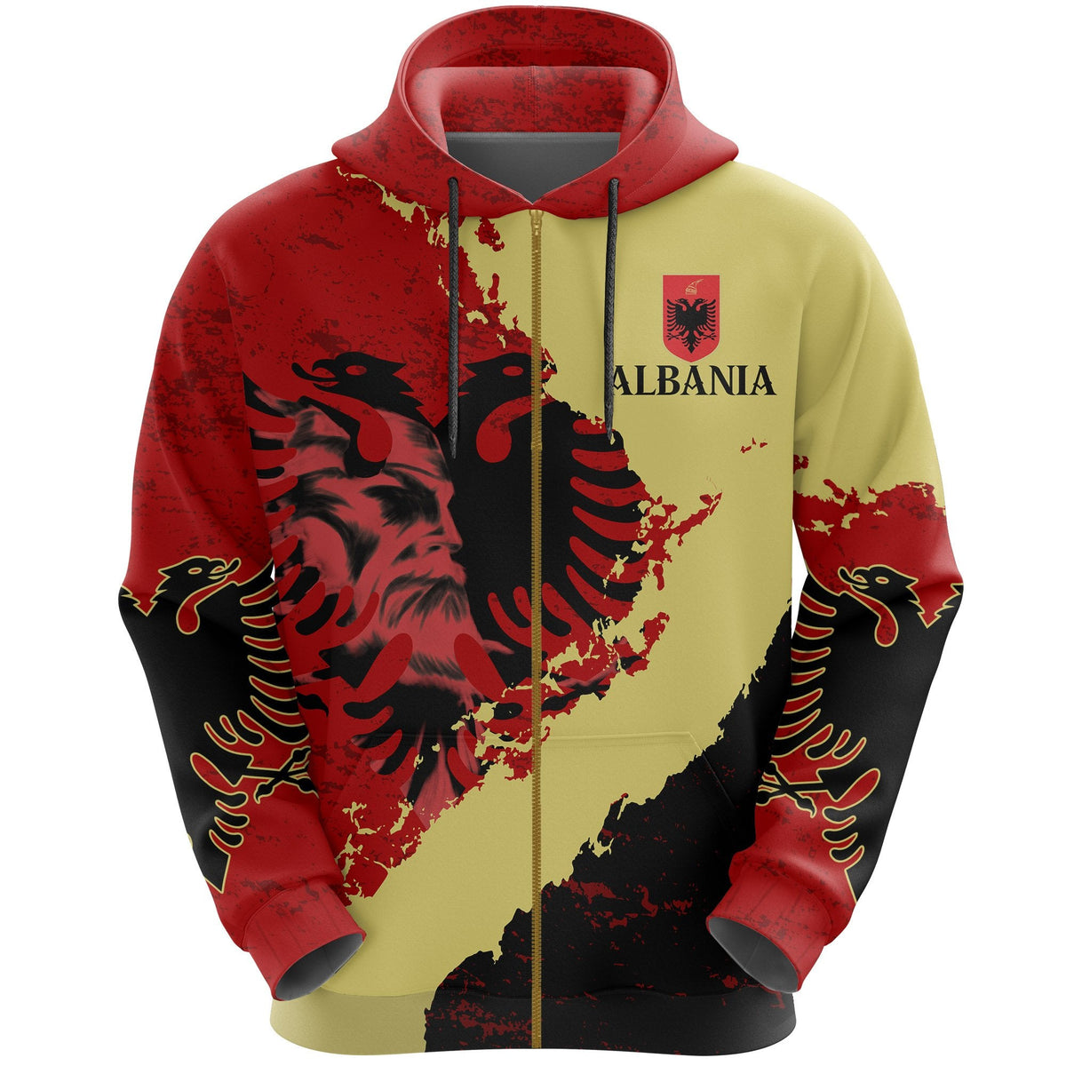 The Best Albanian Tattoos - Special Zip Hoodie - Shopicos