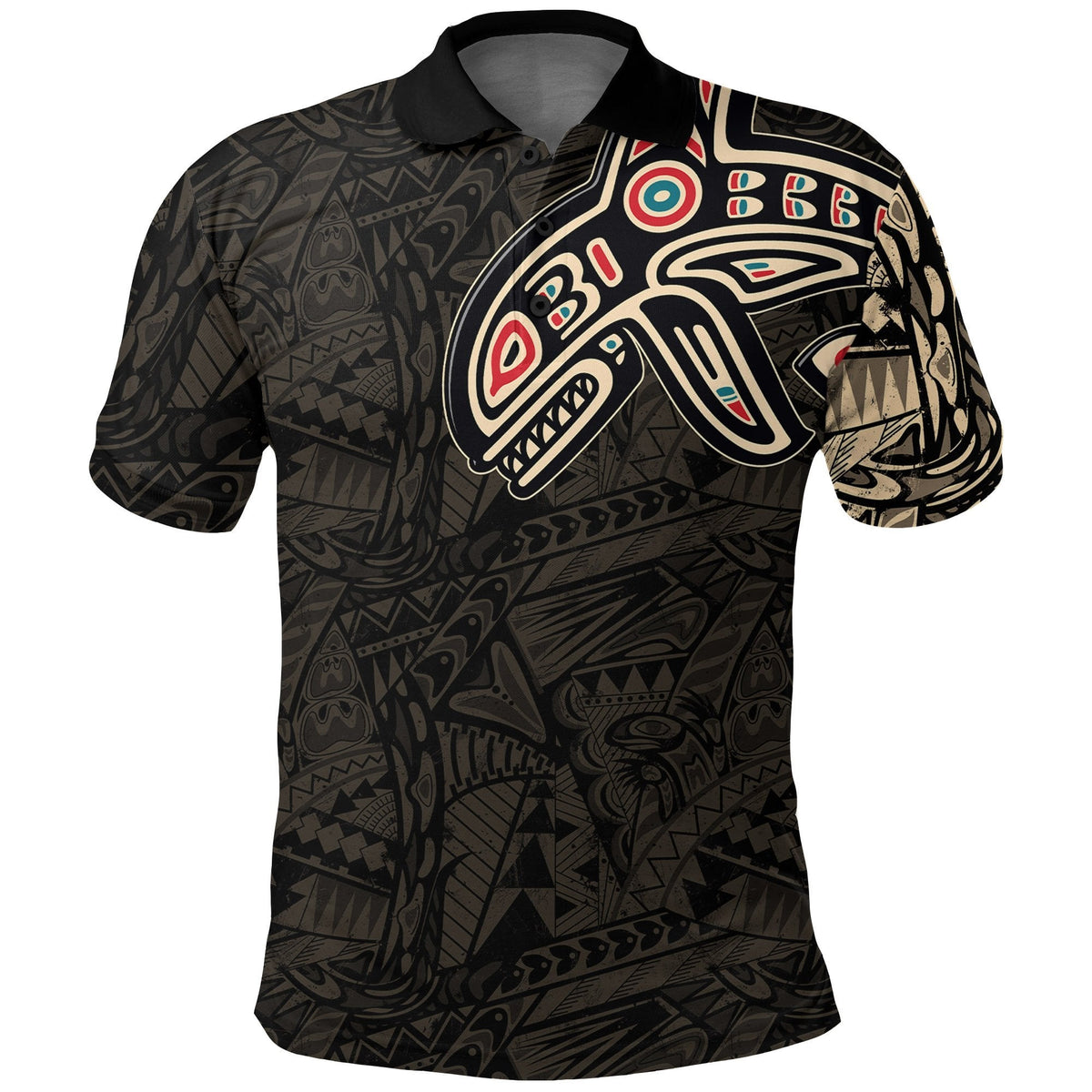 Canada Haida Killer Whale Polo Shirt - Shopicos