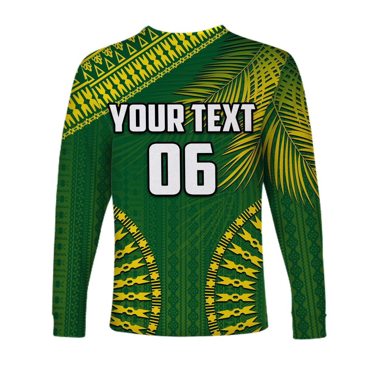 (Custom Personalised And Number) Tailevu Fiji Rugby Long Sleeve Shirts LT6 - Shopicos