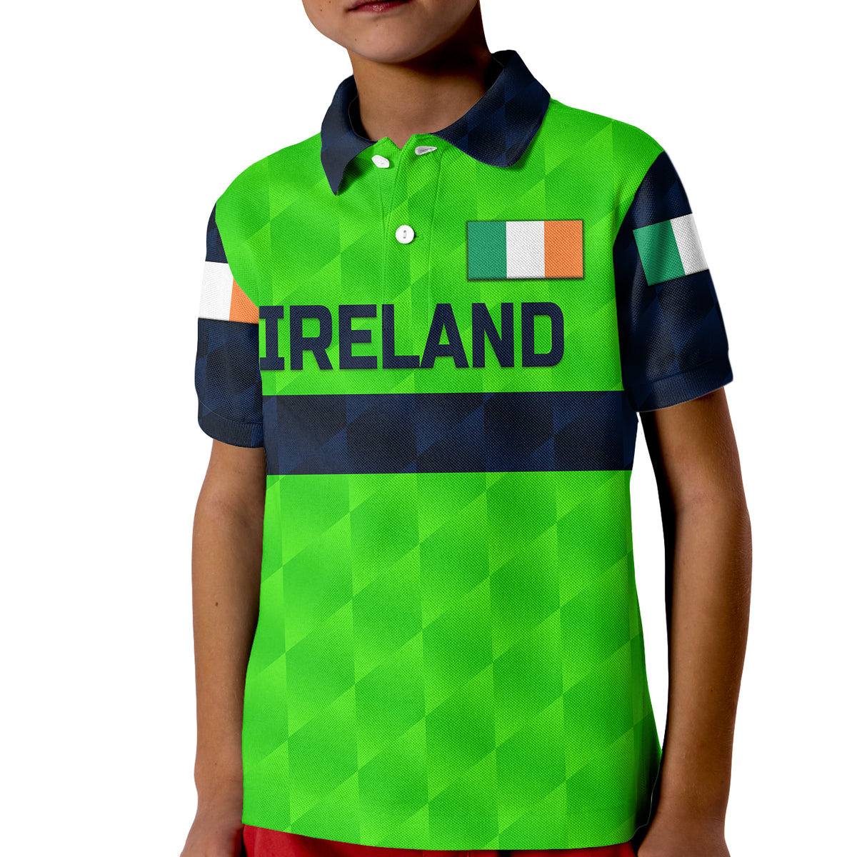 Custom Ireland Cricket Polo Shirt for Kid Special Style LT8 - Shopicos