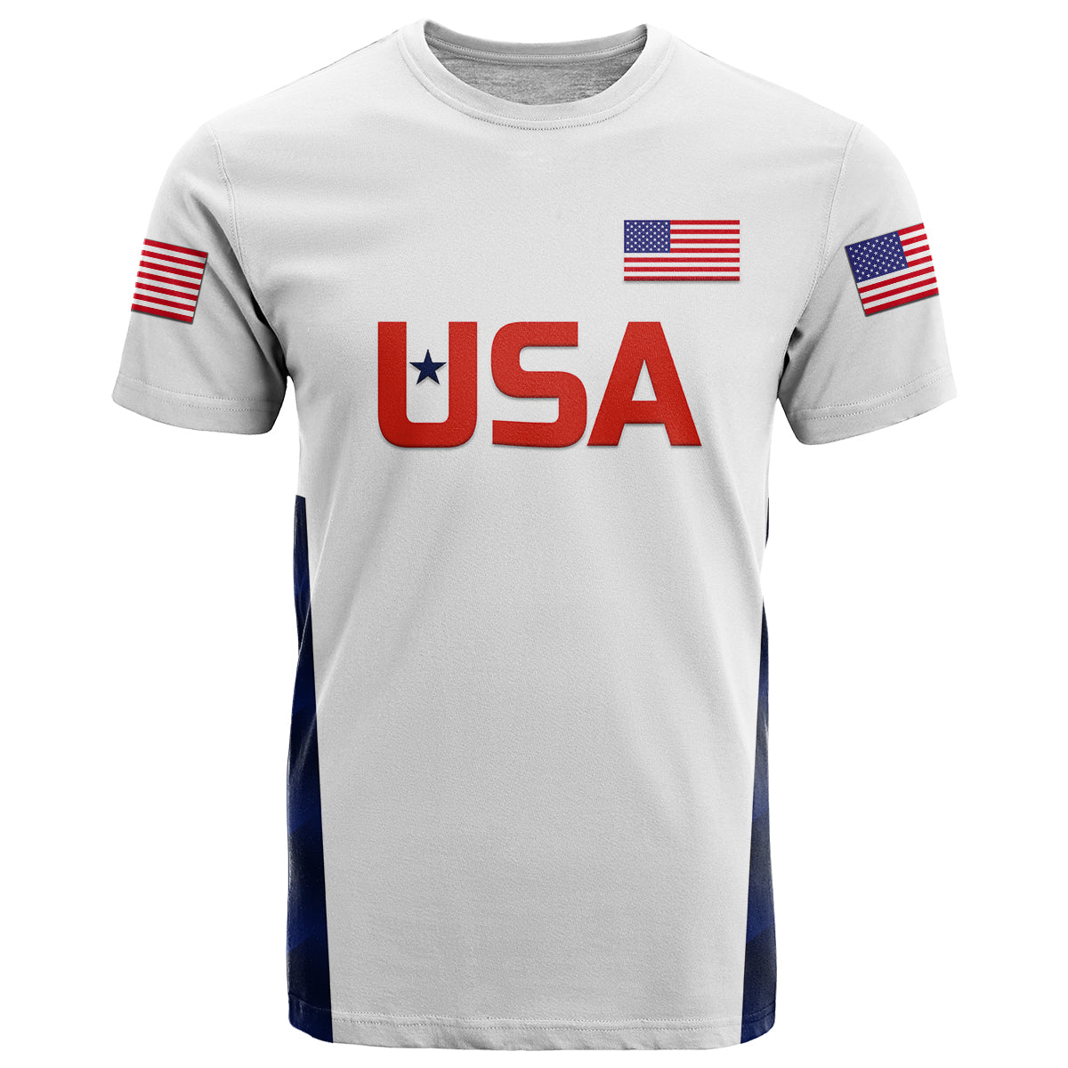 Custom United States National Cricket T Shirt Team USA Cricket White LT8 - Shopicos