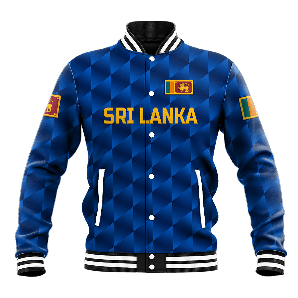 (Custom Personalised) Sri Lanka Cricket Baseball Jacket The Lions Unique - Blue LT8 - Shopicos