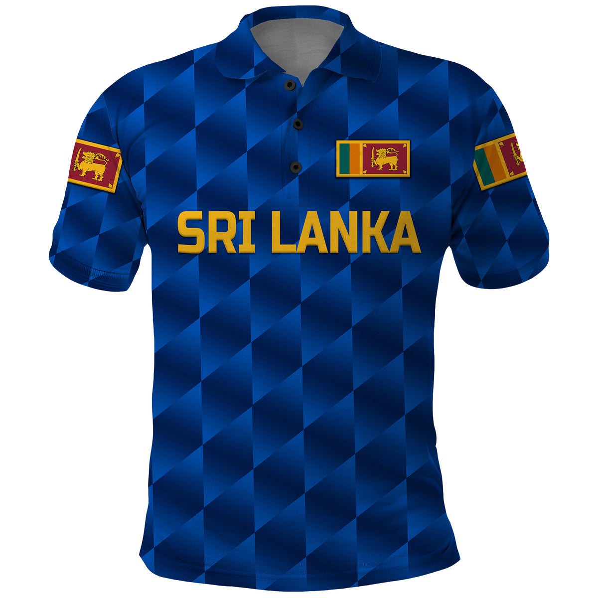 Custom Sri Lanka Cricket Polo Shirt The Lions Unique Blue LT8 - Shopicos