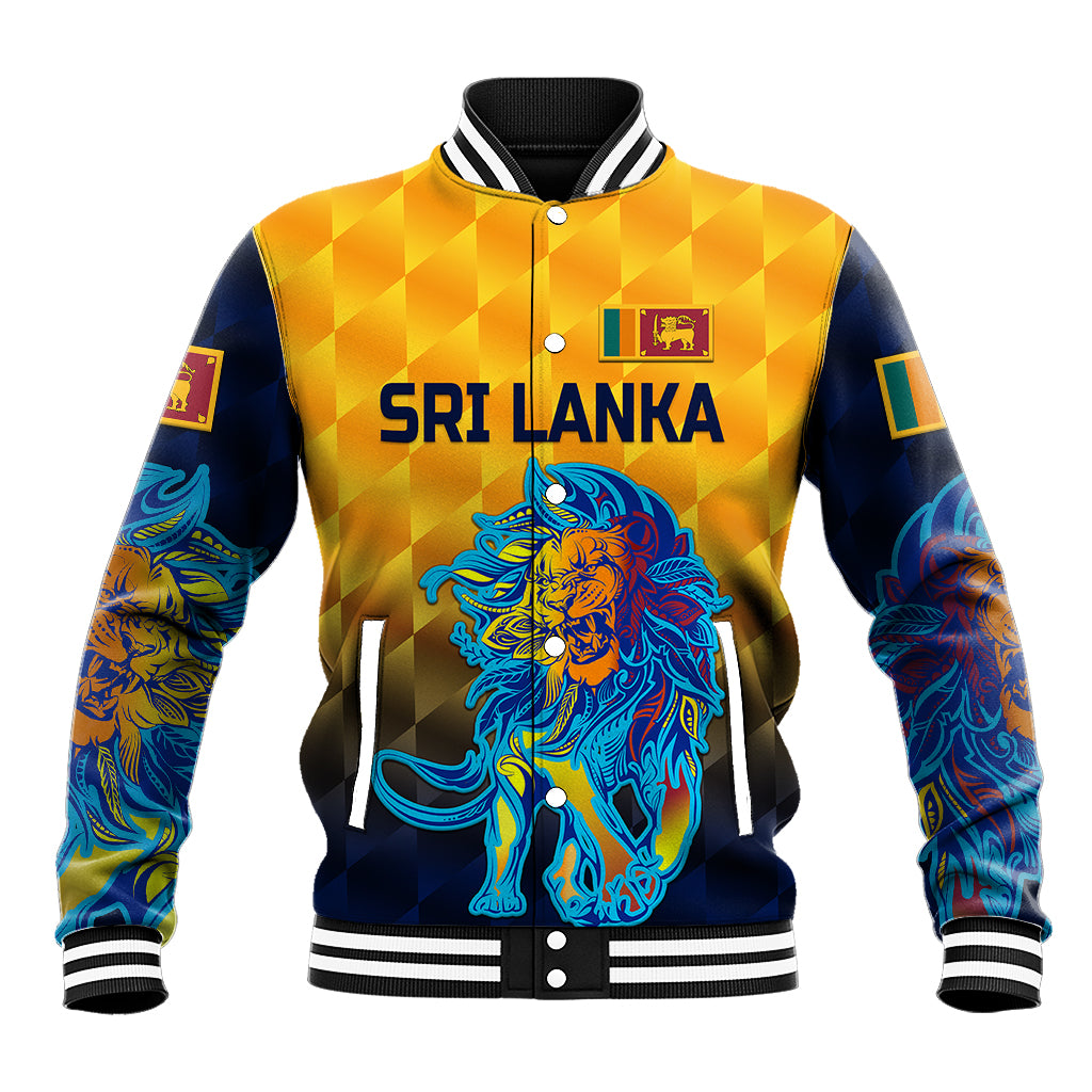 (Custom Personalised) Sri Lanka Cricket Baseball Jacket The Lions Pride Version - Yellow LT8 - Shopicos