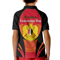 Syria Evacuation Day Polo Shirt for Kid Coat Of Arms - Shopicos