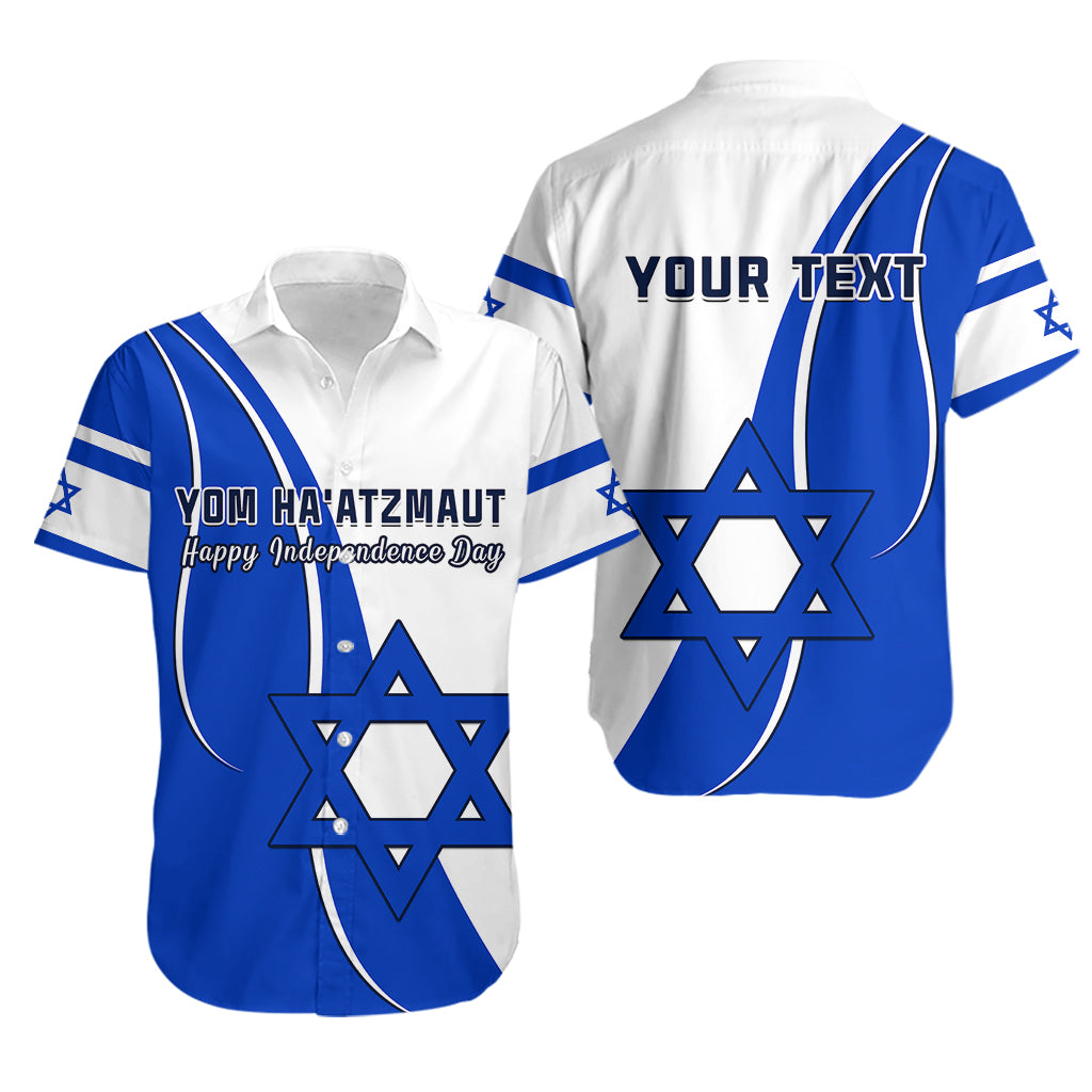 (Custom Personalised) Israel Independence Day Hawaiian Shirt Yom Haatzmaut Curvel Style - Shopicos