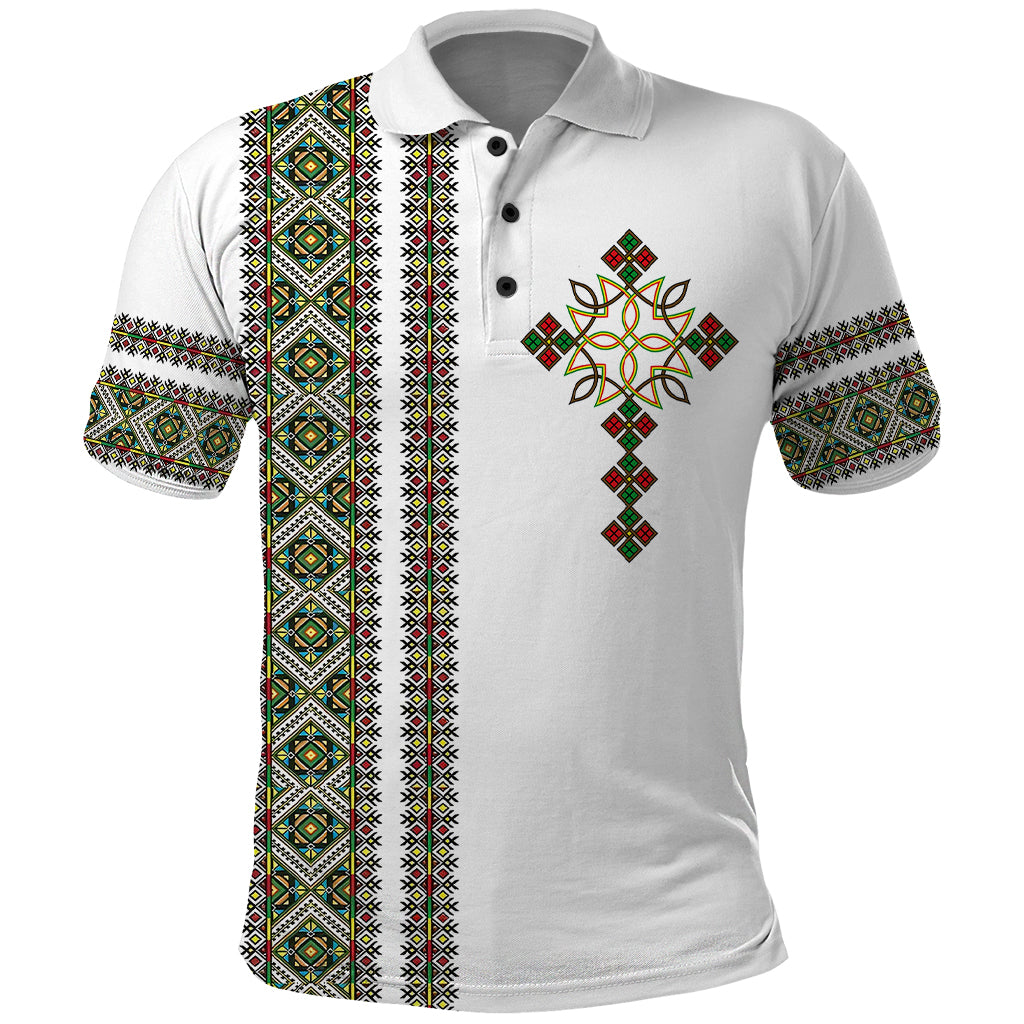 Ethiopia Polo Shirt Ethiopian Tilet With African Pattern Ver.02 - Shopicos