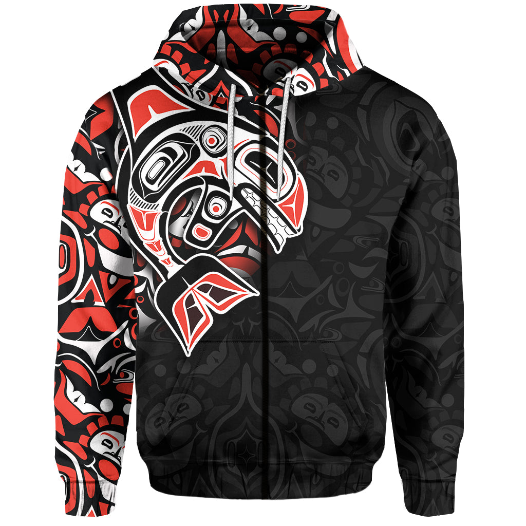 Custom Canada Haida Hoodie Killer Whale LT6 - Shopicos