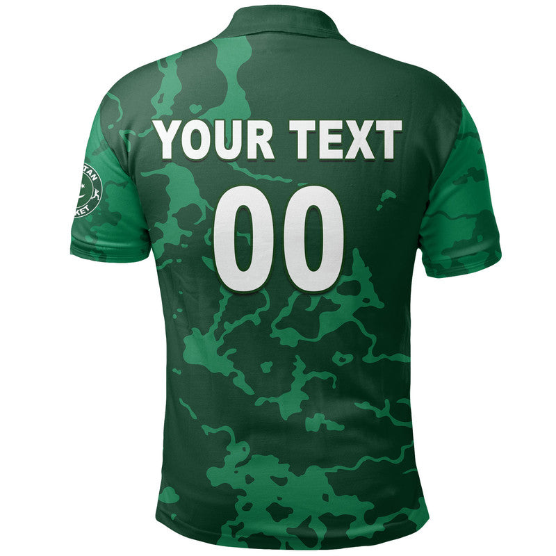 (Custom And Number) Pakistan Cricket Jersey Polo Shirt LT6 - Shopicos