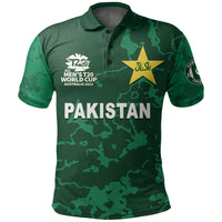 (Custom And Number) Pakistan Cricket Jersey Polo Shirt LT6 - Shopicos