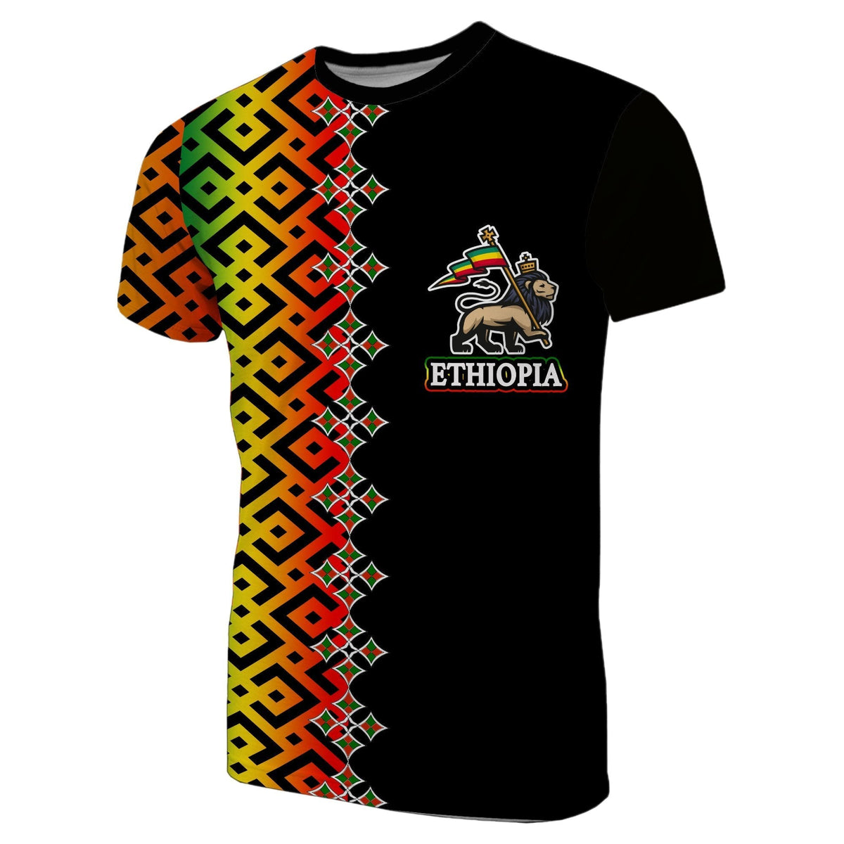 Ethiopia T Shirt Ethiopia Tilet Patterns LT6 - Shopicos